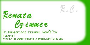 renata czimmer business card